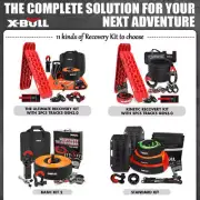 X-BULL 4WD Recovery Kit Soft Shackle Kinetic Rope Recovery Ring Recovery tracks