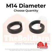 M14 Class 12 High Collar Split Lock Washer Plain (Pick Quantity)