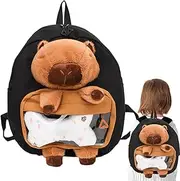[Generic] Capybara Backpack Plush, Stuffed Travel Backpack, Adorable Animal Backpack, Stuffed Animals Shoulder Backpacks, Casual Bag for Working