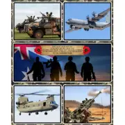 Patchwork Quilting Sewing ANZAC Respect Military Panel 92x110cm Fabric