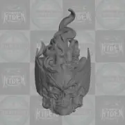 Hellverine v1 GR/Wolverine custom head for 1:6 1:10 1:12 1:18 action figures