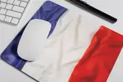 France Flag Mouse Pad for Computer Office Gaming Desk Non-Slip Mouse Mat
