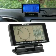 In-Car Digital Compass 4.6" LCD Display Blue LED with Clock Thermometer Calendar (for: Honda)