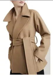 Witchery Lapel Winter Coat New With Tag Size 16