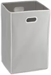 Foldable Closet Laundry Hamper Basket Grey
