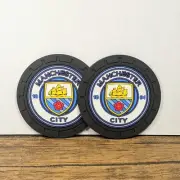 2pc Silicone Car Cup Holder 2¾" Insert Coasters, Manchester City