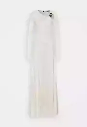 Christopher Kane, Crystal Buckle Gown, Antique White SIZE 42