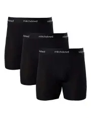 [Mitch Dowd] Stretch Cotton Comfort Trunks 3 Pack in Black