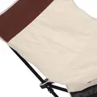 (Beige)Beach Chair Support Portable Folding Reclining Back Beach Chair HH