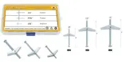 Sutemribor 1/8 Inch, 3/16 1/4 Inch Toggle Bolt and Wing Nut for...