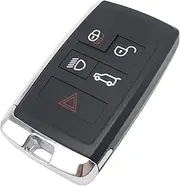 Replacement Key Fob Cover Case fit for 2018-2020 Land Rover Discovery Range Rover Sport Evoque 5 Keyless Entry Remote Key Fob Shell