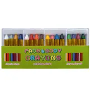 Face Paint Crayons for Kids 16 Jumbo 2.24" Face Body Painting Makeup Crayons kit