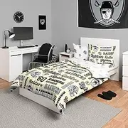FOCO Seattle Seahawks NFL Retro Bed in a Bag Comforter Bedding 5 Piece Twin Set