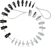 Identifier Inch Metric Screw Accurate with Hanging Loop Inspection Tool Thread Checker Nut Bolt Durable 26 Specifications Tester Hand Tool Accessories
