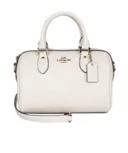 Logo decal shoulder bag One size White