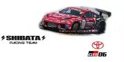 SHIBATA 2024 Sticker Set for Toyota GR86 1:10th scale RC drift car.