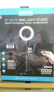 8" Bower LED Selfie Ring Light 15 - 50 inch stand Kit w remote