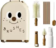 Bottle Cleaning Brush – Bottle Cleaning Set for Washing with Drying Machine Made of Food Safe Material for Travel Airplanes Cruises Camping Outdoors