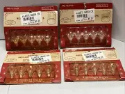 Christmas Tulip Flower Push In Replacement Bulbs 6V String Light Vintage NOS Lot