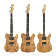 Haze Spalted Maple Top+Solid Basswood Body Electric Guitar,HH+Gig Bag.HSTL 19210
