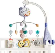 Babies Mobile – Musical Crib Mobile with Projector, Removable Toy for Babies | Nursery Mobile for Toddler Boys and Girls, Baby Bassinet Toy with Soothing Music, Sleep Helper for infantt