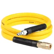 Hybrid Lead-in Air Hose 3/8 Inch x 6FT with 1/4"NPT Quick Coupler and Plug 30...