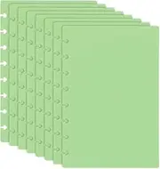 uxcell 4 Pair Discbound Notebook Cover, 5.75" x 8.74" Junior Size PP Disc Planner Cover for Arc Notebook Happy Planner Office Product, Light Green