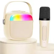 Karaoke Machine for Kids & Adults, Mini Portable Bluetooth Speaker with