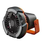 Mini Desk Fan with LED Light for Camping Hiking Small Camping Battery Desk Fan