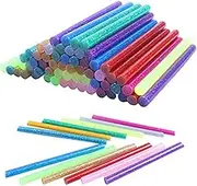50 Hot Glue Gun Sticks, 6 Color Glue Sticks, Glue Gun Hot Melt Glue Sticks, DIY Crafts Repair Adhesive Glue Sticks (Colored)