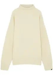 Extreme Cashmere N°317 Nisse Roll-neck Cashmere Jumper - Cream - One Size ONE SIZE