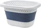 Collapsible Plastic Laundry Basket, Portable Laundry Hamper, Foldable Pop-Up Sto