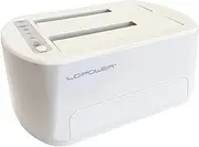 LC-Power Docking Station USB 3.2 2.5"/3.5" SATA/SSD (White)