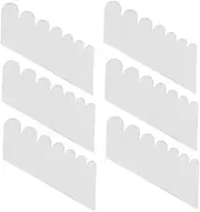 NOLITOY 6 Sheets Silk Nail Protector Silk Gauze Nail Art Tools Reinforce Nail Stickers Silk Finger Nail Protector White