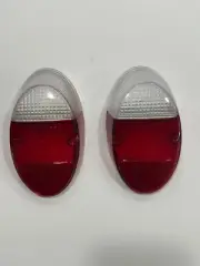 Pair of Volkswagen VW Bug Beetle Crystal Rear Tail Light Lenses Left & Right