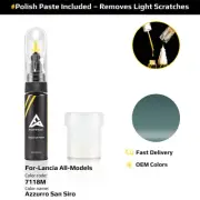Touch Up Paint For Lancia All Models 7118M Azzurro San Siro With Polish Paste