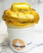 Elevens Eggos Butter Slime~Stranger Things~DIY Clay ~ Scented ~ Slime Shops~ASMR