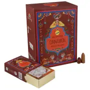 Cinnamon Backflow Incense Cones - Sree Vani Indian Heritage - 120 Jumbo Sized Cones