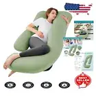 Soft Removable Cover U-Shaped Pregnancy Pillow - Perfect for Side Sleepers