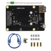 X850 V3.0 mSATA SSD Storage Expansion Board for Raspberry Pi 3 Model B / 2B / B+
