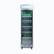 Bromic Upright Display Fridge - 380L - 1 Door - Curved Glass - Lightbox
