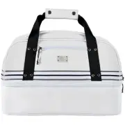 Sun Mountain Mid-Stripe Boston Bag - White