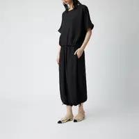 在飛比找momo購物網優惠-【giordano ladies】23SS_下擺抽繩褲裙(0