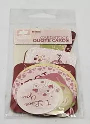 Cloud9 Designs Cardstock Quote Cards Be Loved Themed 18 Count - New