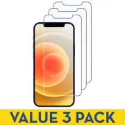 3-Pack HD Premium 2.5D Round Edge Tempered Glass Screen Protector for iPhone 12