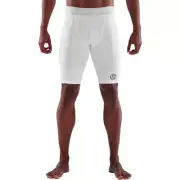 Skins | Mens Skins Series-1 Half Tights Compression Shorts (White)