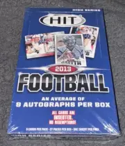 2013 Sage Hit Football Sealed Hobby Box 9 Autos Per Box