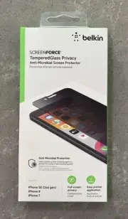 Belkin Screenforce Tempered Glass Privacy Anti-Microbial Screen Protector.