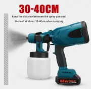 High Pressure Cordless Paint Sprayer Electric Airless Spray Gun W / Battery