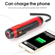 2 in 1 Emergency Solar Hand Crank FM Radio Flashlight Power Bank Charger Torch